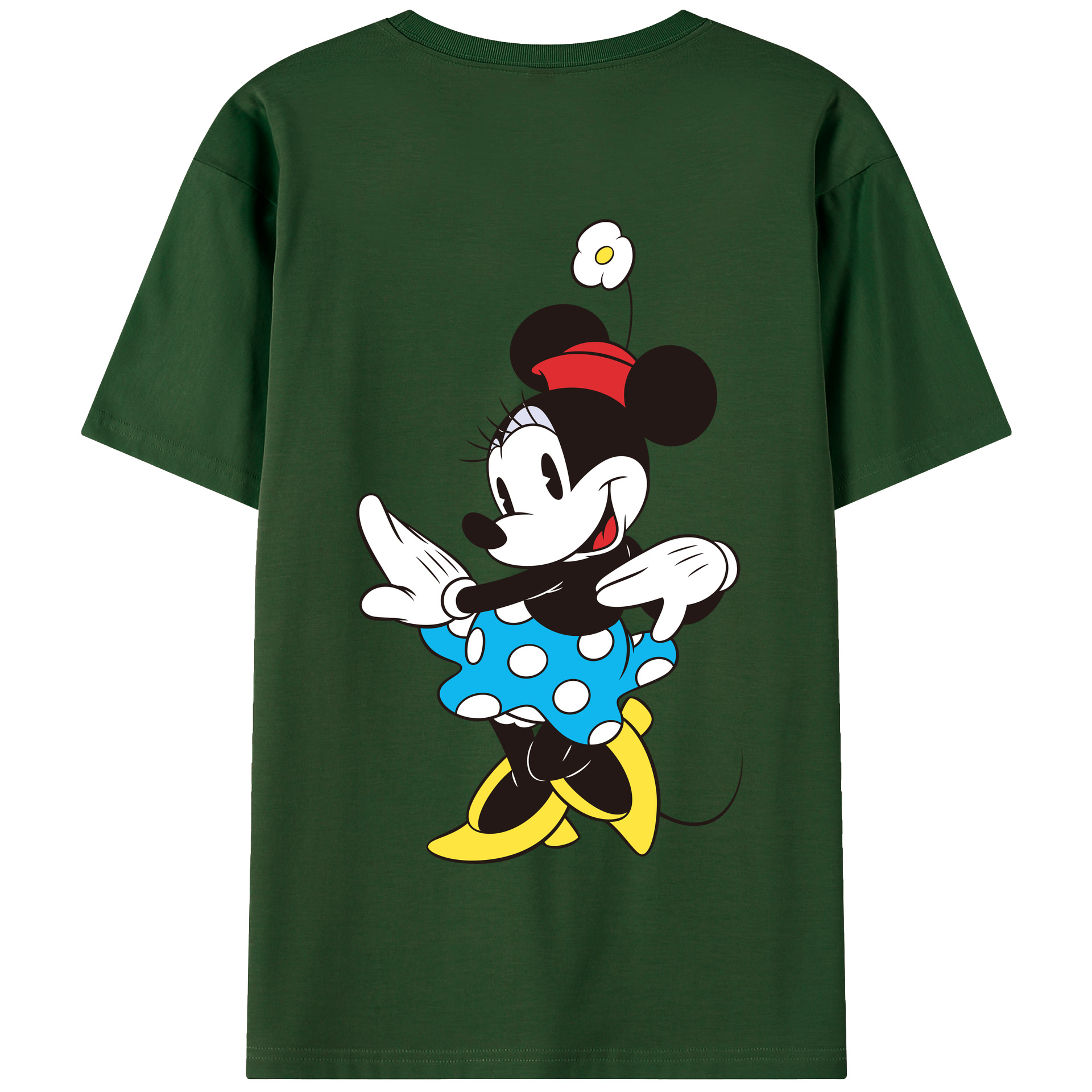 （画像用） ミッキーマウス Mickey Mouse 綿100％半袖Tシャツ（背面プリント）